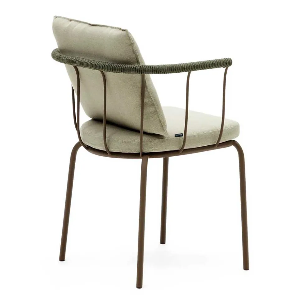 Outdoor Armlehnstühle in Braun - Ragusca (4er Set)