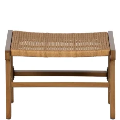 Outdoor Hocker aus Geflecht Kunstrattan - Abajo (2er Set)