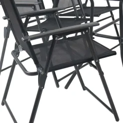 Outdoor Tisch & Klappstühle Set - Alcamo (siebenteilig)