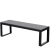 Outdoorbank ohne Lehne mit zwei Sitzplätzen - Contrasta