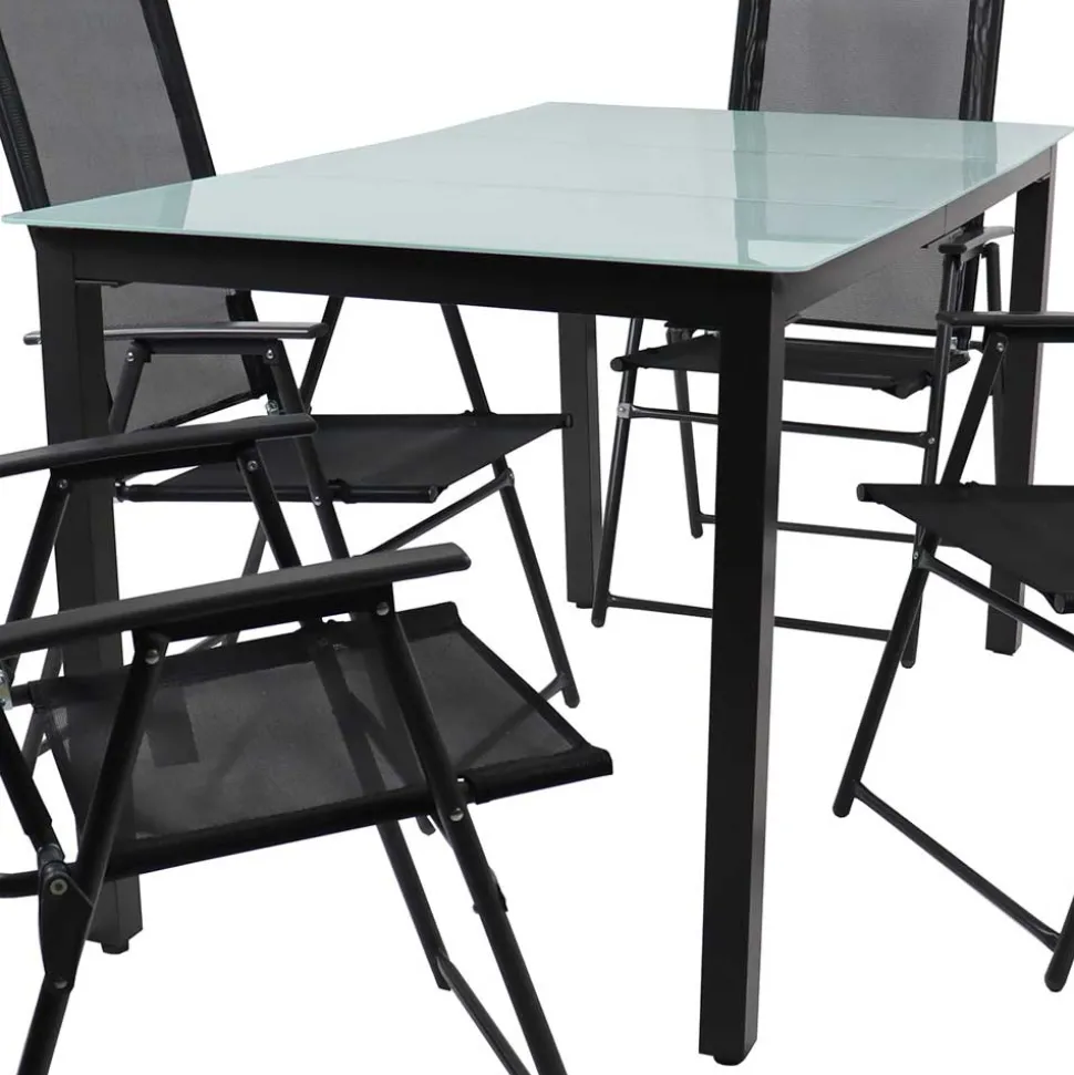 Outdoor-Sitzgruppe für 4 Personen - Vokoz (fünfteilig)