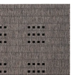 Outdoorteppich in Taupe und Schwarz - Cornea