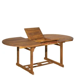 Ovale Gartentisch Gruppe für vier Personen - Nevuz (fünfteilig)