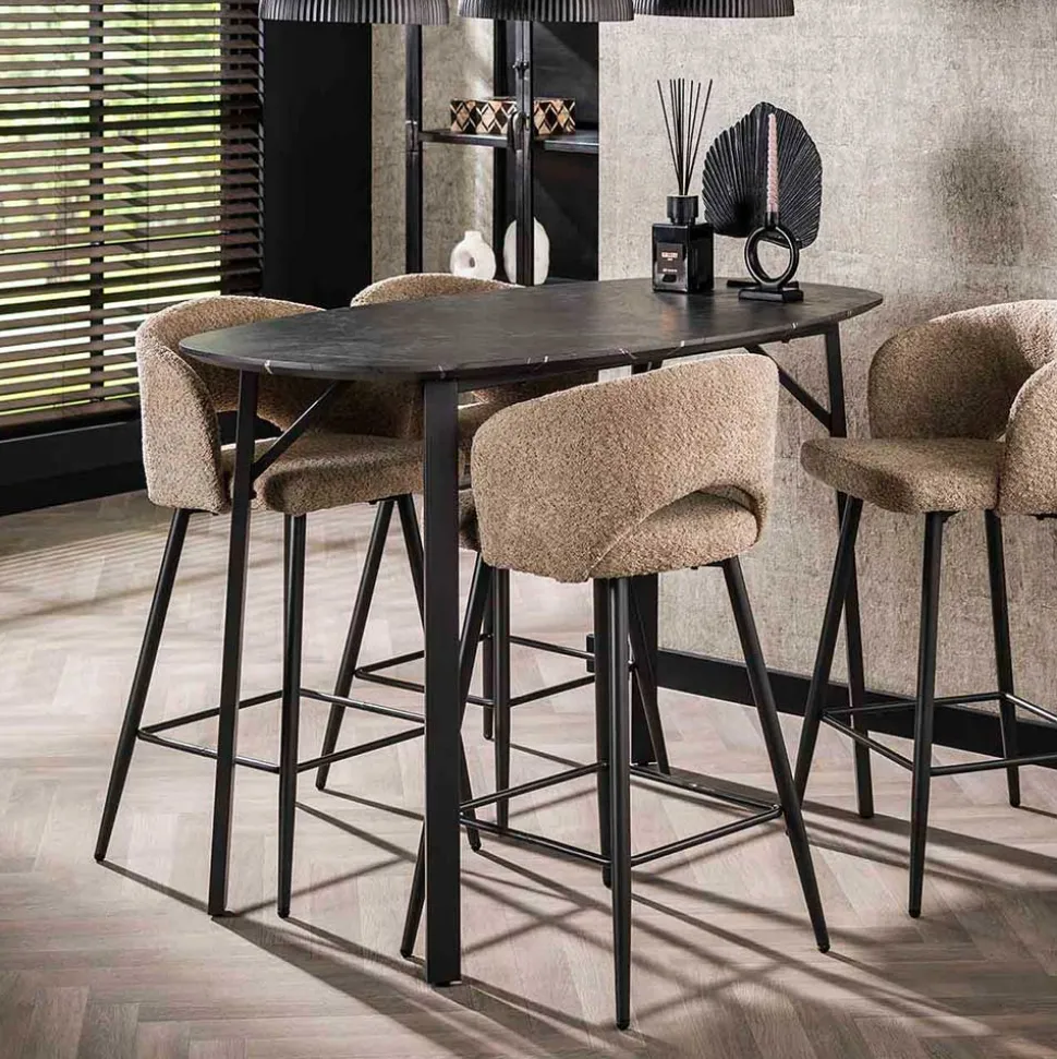 Ovaler Bartisch 92 cm hoch - Crash