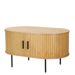 Ovaler Couchtisch mit Stauraum - Barnetta