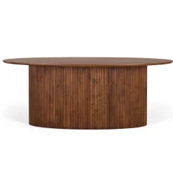 Ovaler Esstisch auf Sockelgestell - Ise