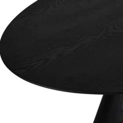 Ovaler Esszimmertisch in Schwarz Eiche - Vuschea