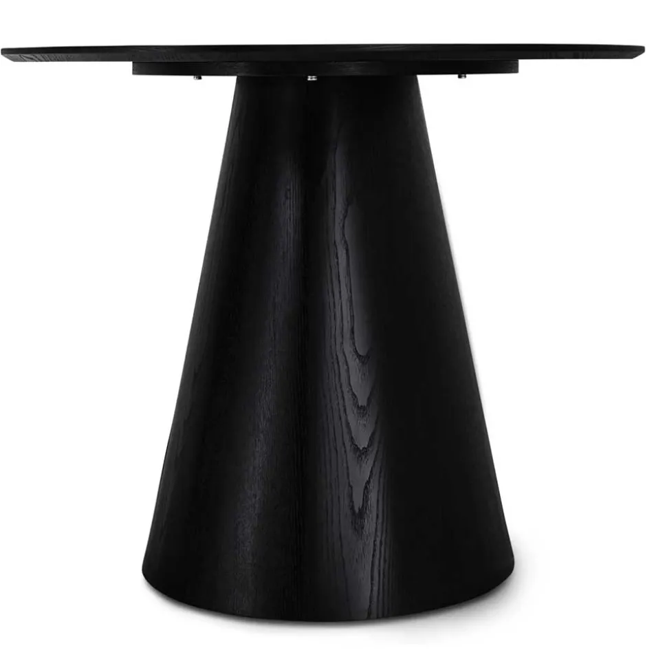 Ovaler Esszimmertisch in Schwarz Eiche - Vuschea