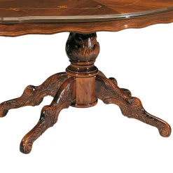 Ovaler Wohnzimmertisch Magari in Nussbaum Braun