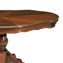 Ovaler Wohnzimmertisch Magari in Nussbaum Braun