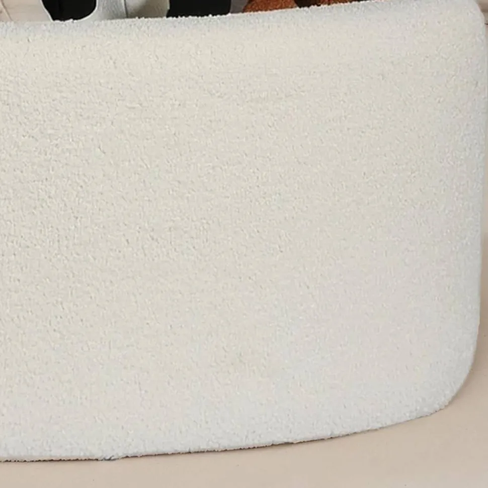 Ovaler XL Hocker mit Stauraum-Truhe - Barracin