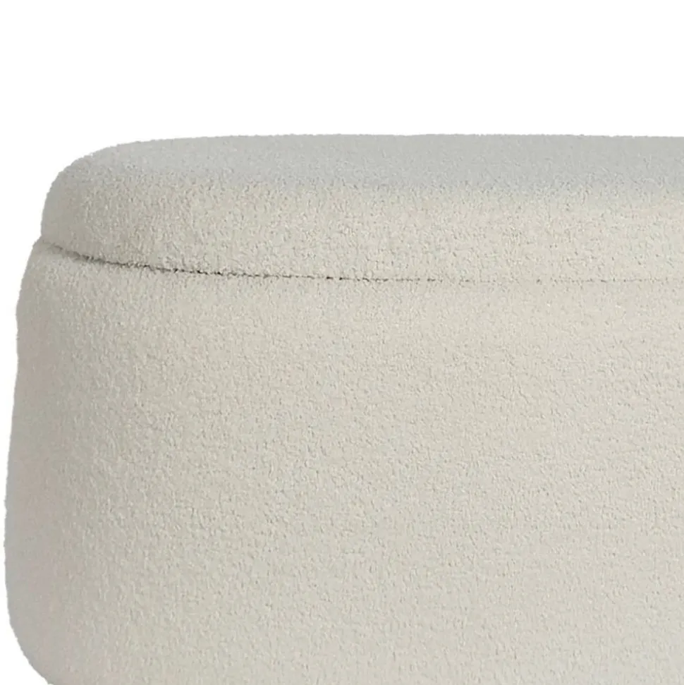 Ovaler XL Hocker mit Stauraum-Truhe - Barracin