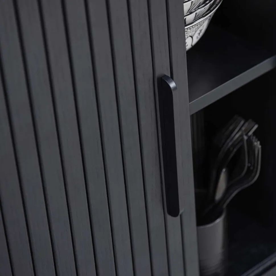 Ovales Highboard mit Schiebetüren - Venutura