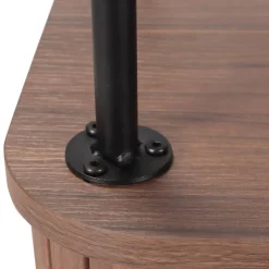 Ovales Highboard mit Schiebetüren - Arura