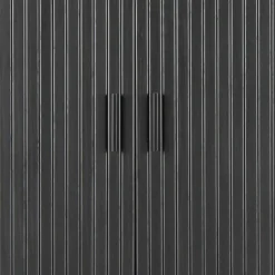 Ovales Schiebetüren-Highboard im Retro Design - Lurymav