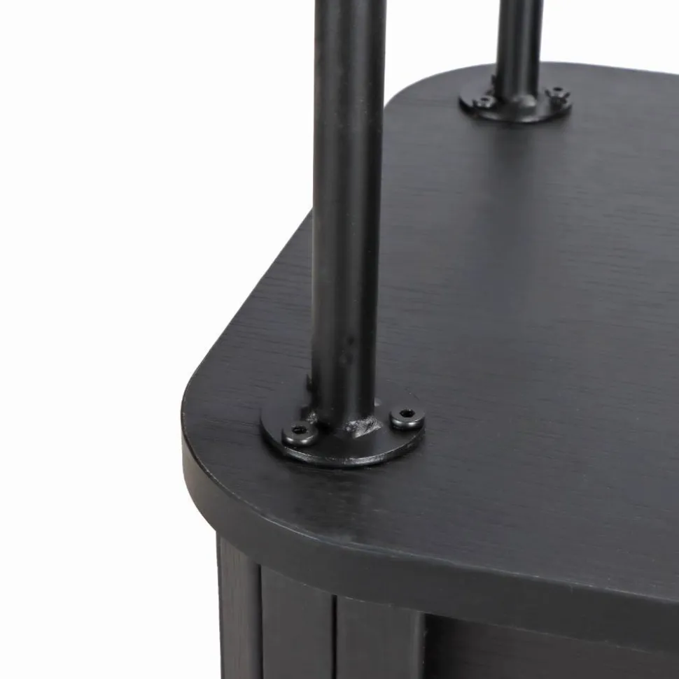 Ovales TV-Lowboard mit Schiebetüren - Lurymav