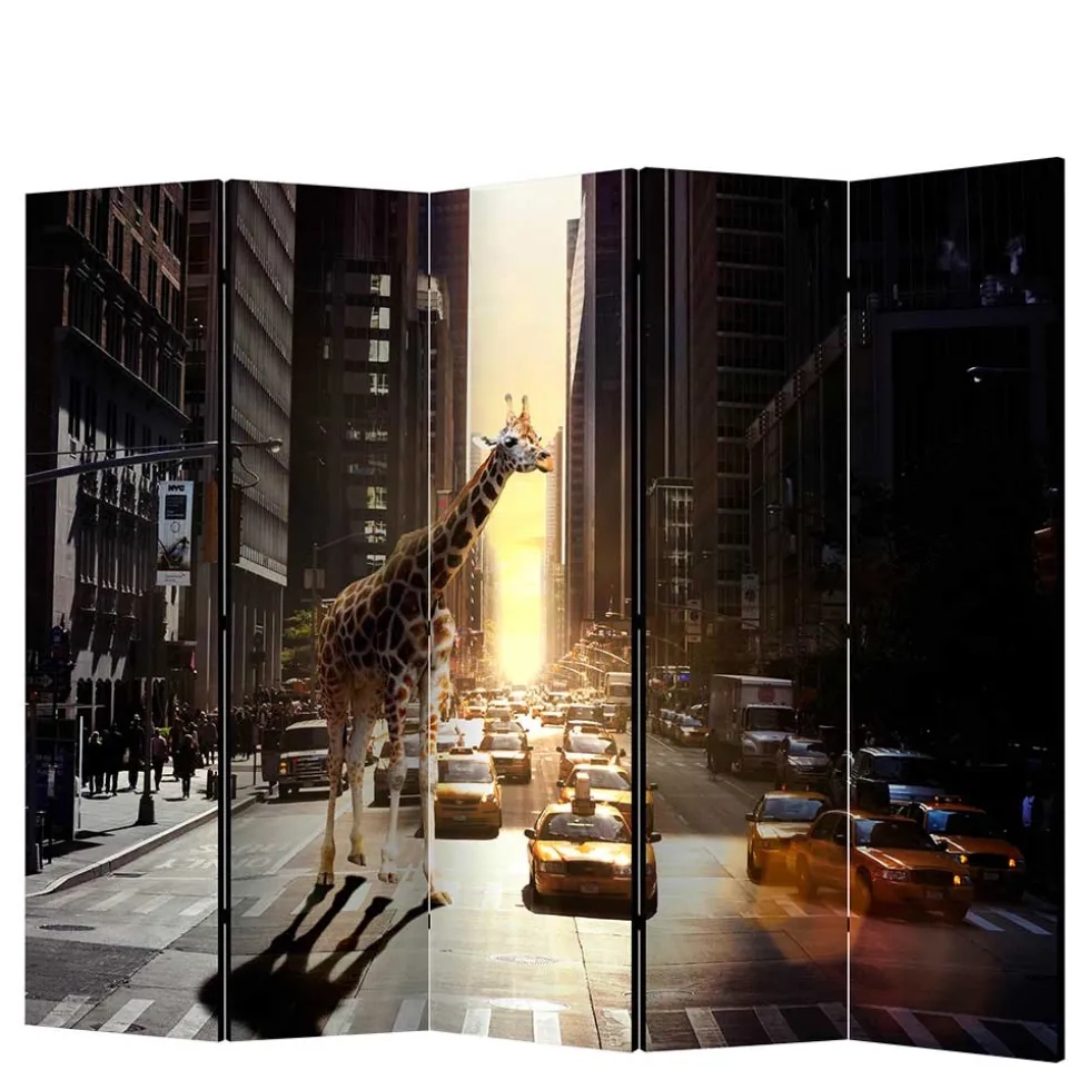 Paravent Giraffe in New York Fotokunst - Lisdonna
