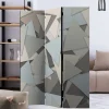 Paravent in Grautönen Dreiecke Muster - Trinity