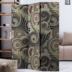 Paravent mit Ethno Muster bedruckt - Levirenas