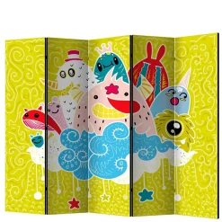 Paravent mit Kawaii Monster Motiv - Quarzas