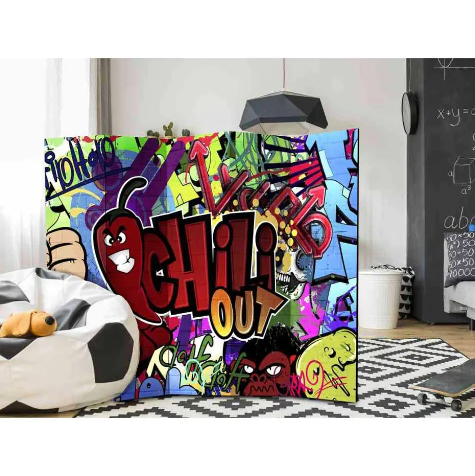 Paravent Sichtschutz für Jugendzimmer - Zeremonia