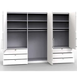 Passepartout Kleiderschrank mit LED Beleuchtung - Tumiva