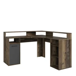 PC Eckschreibtisch in Altholz Optik - Asalion