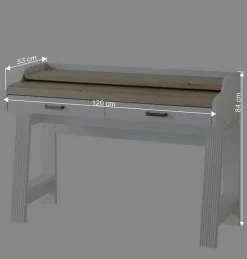 PC Schreibtisch & Rollcontainer - Mehady (zweiteilig)