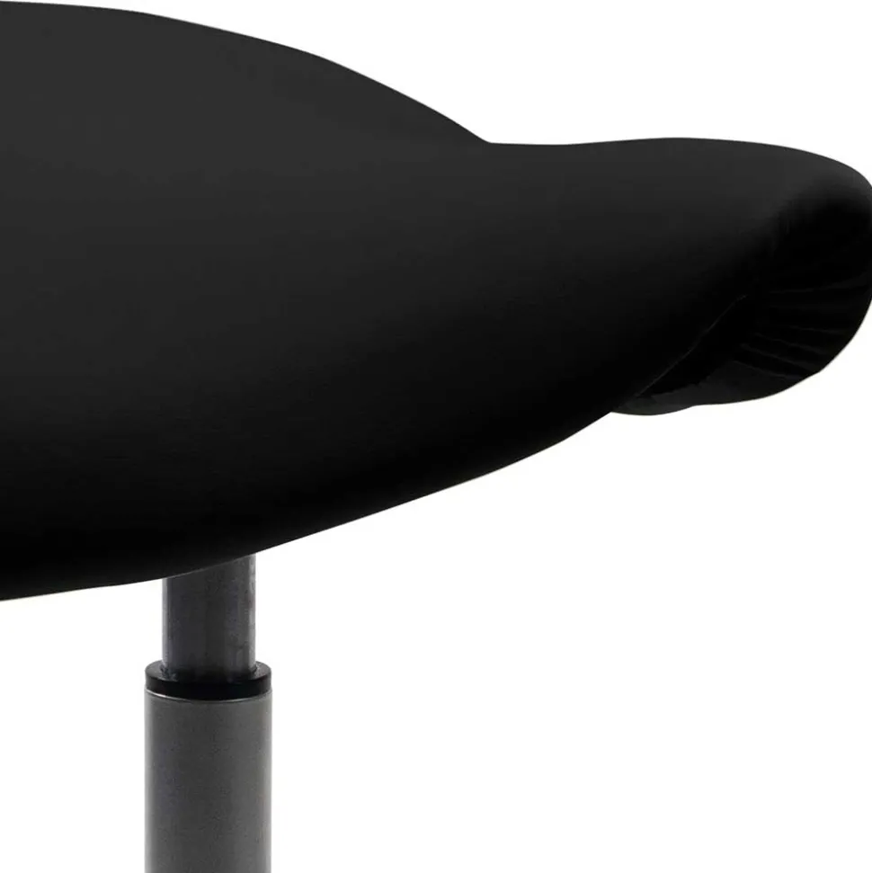 Pendelhocker mit Sattelsitz in Schwarz - Vilaroma