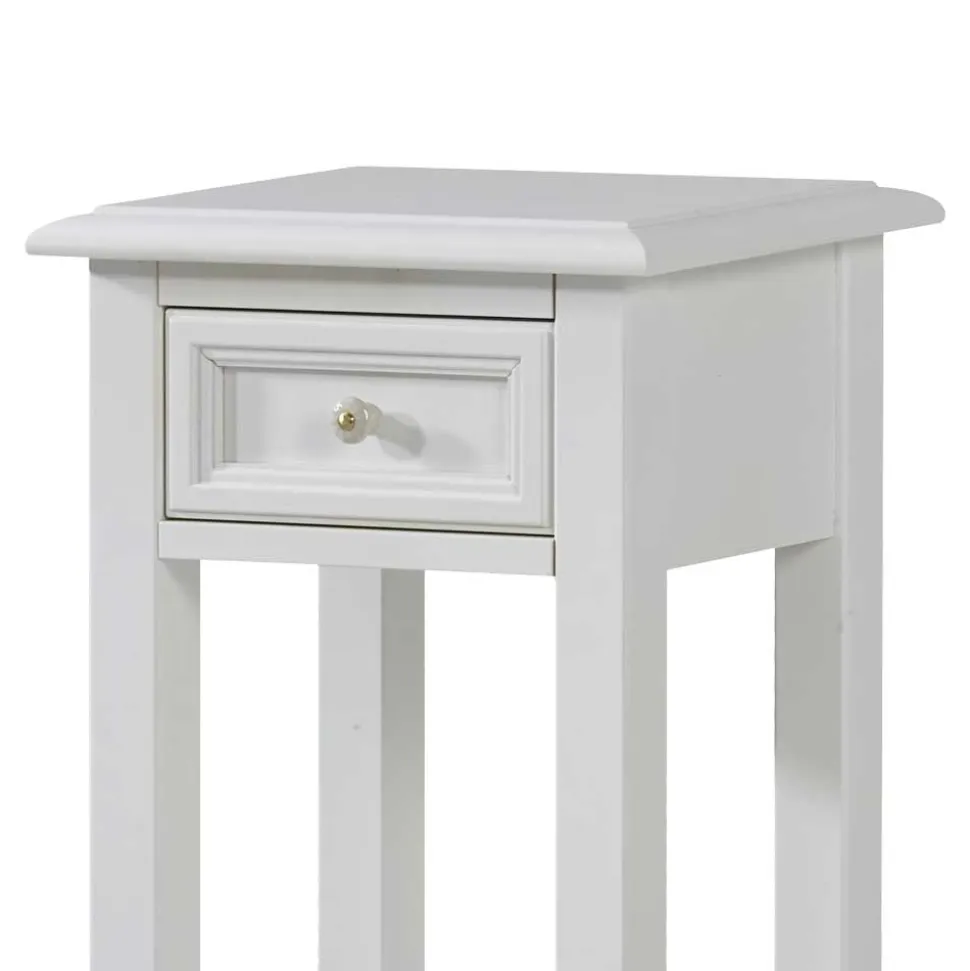 Pflanzensäule Rojan in Weiß