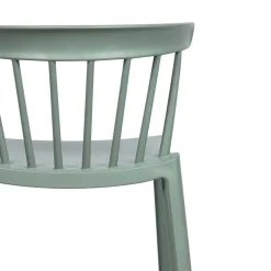 Pflegeleichter Barstuhl in Graugrün - Ecdo (2er Set)