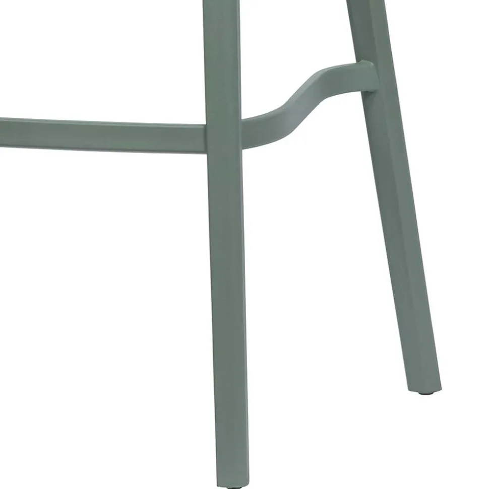 Pflegeleichter Barstuhl in Graugrün - Ecdo (2er Set)