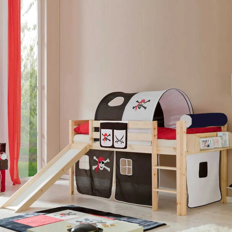 Piraten Hochbett Nalisha mit Rutsche