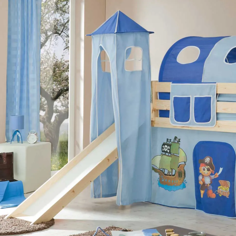 Piraten Spielbett Bertino mit Rutschturm