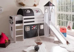 Piratenbett Barbossa in Weiß