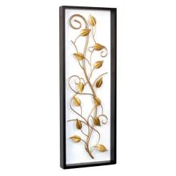 Plastisches Wandbild mit Blätter-Ranke - Valdiza