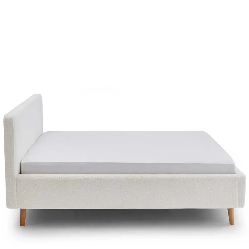 Plüsch Polsterbett in Creme - Ilena