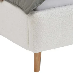 Plüsch Polsterbett in Creme - Ilena