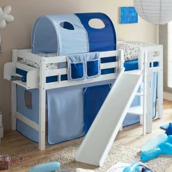 Podest Rutschebett in Weiß Buchenholz - Balanza