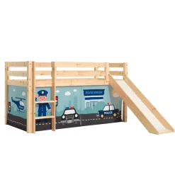 Polizei Hochbett mit Rutsche - Kantuna