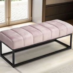 Polsterbank in Rosa und Schwarz - Pirna