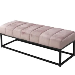 Polsterbank in Rosa und Schwarz - Pirna