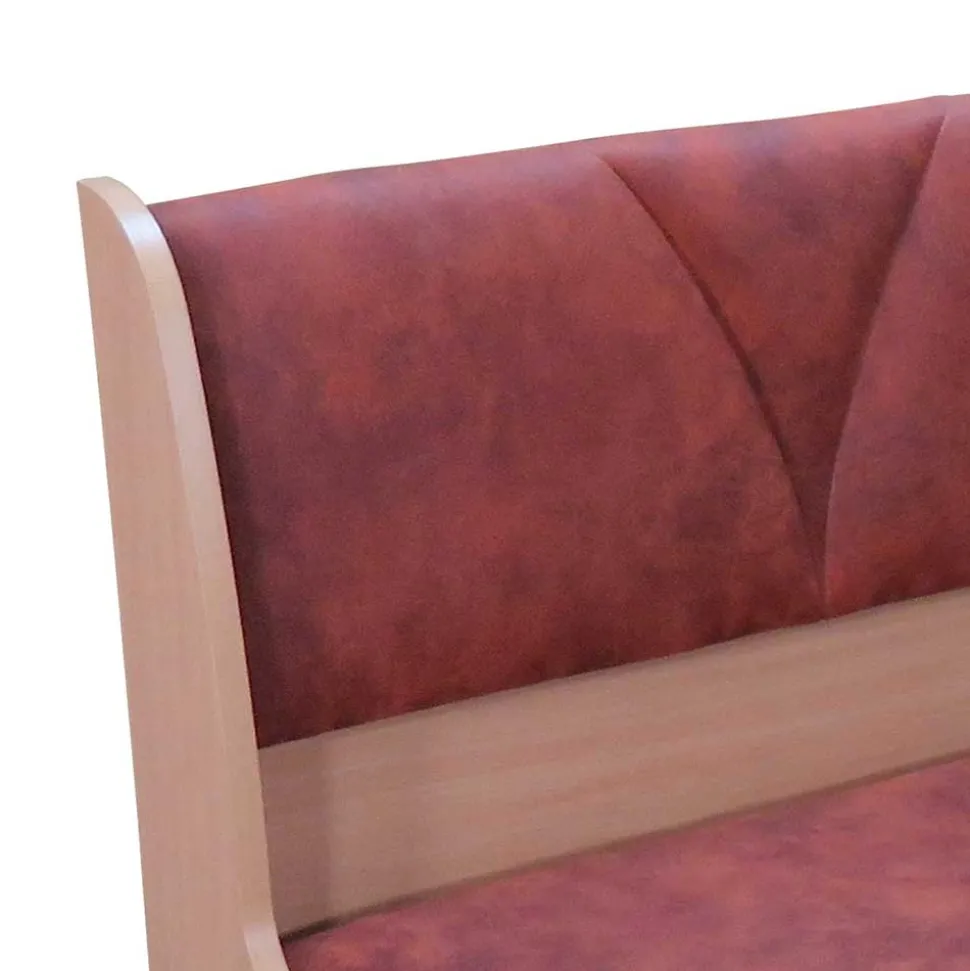 Polsterbank mit Truhe 120cm Loisan in Cognac Vintage