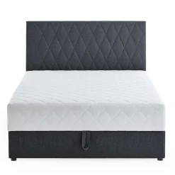 Polsterbett mit Matratze H2 und Bettkasten - Marianne