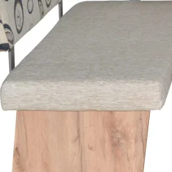 Polster-Eckbank in Beigegrau und Eiche Natur - Saliva VII