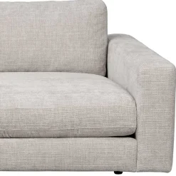 Polsterecke in Hellgrau Stoffbezug - Esmen