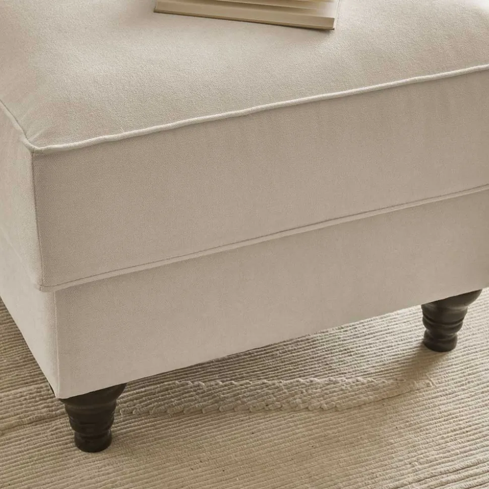 Polstersessel & Hocker in Beige - Merandes (zweiteilig)