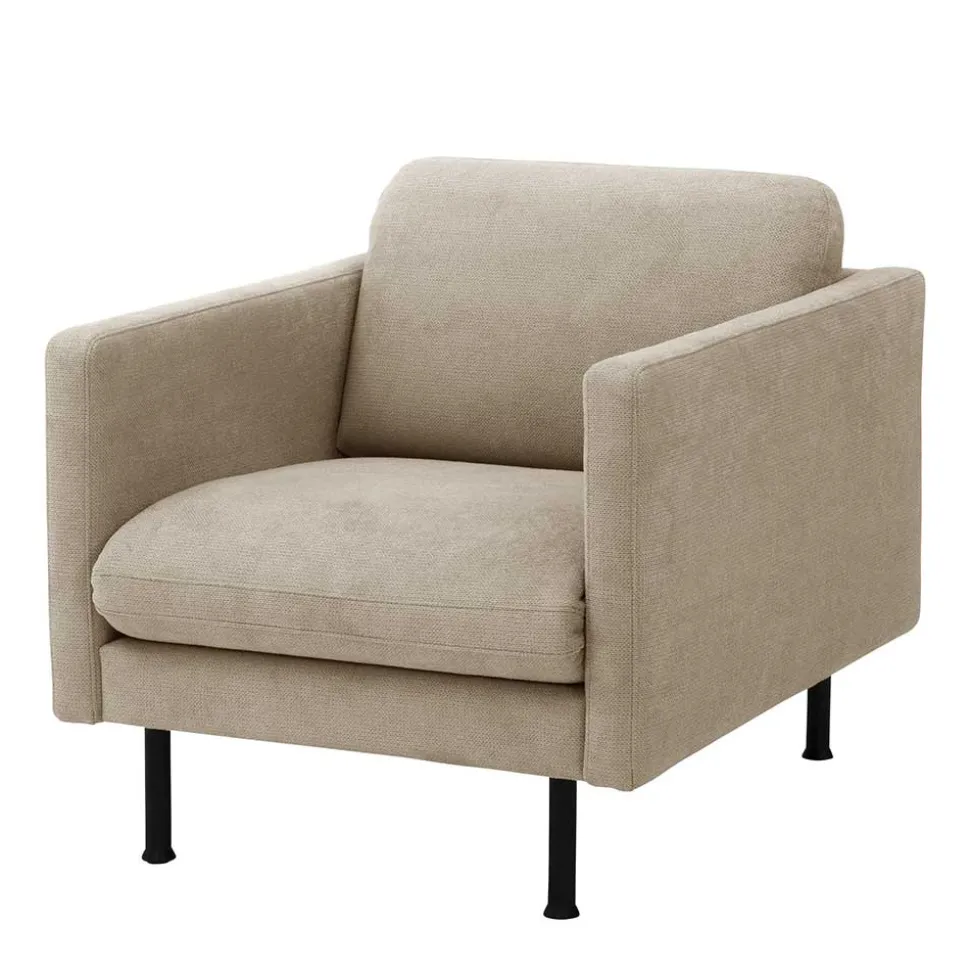 Polstersessel in Beige mit Schwarz - Roco