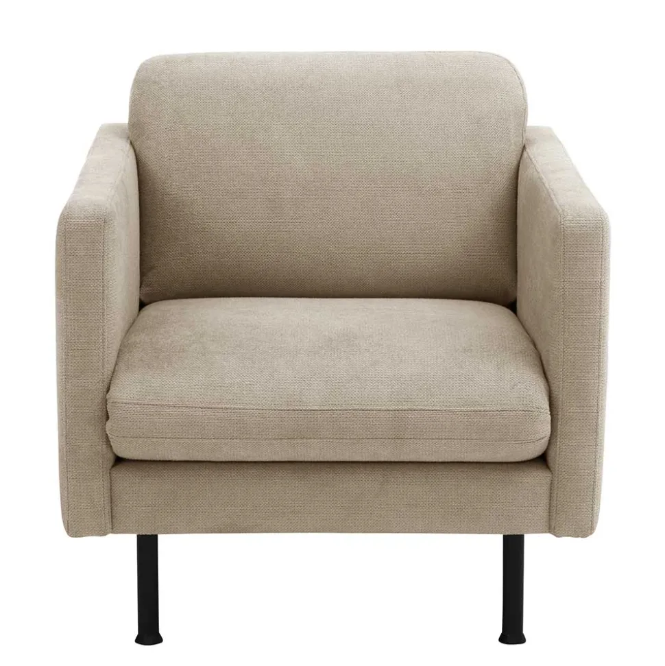 Polstersessel in Beige mit Schwarz - Roco