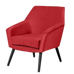 Polstersessel in Rot und Schwarz - Zehadra